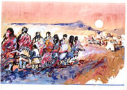 Moon Over Taos Pueblo